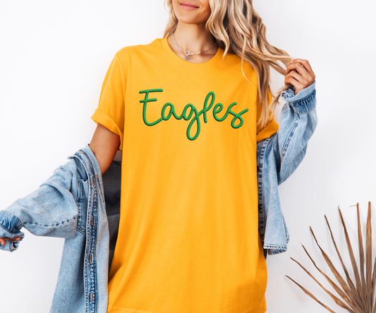 3D Puff Eagles T-shirt