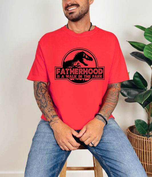 Fatherhood: A Walk in the Park T-shirt