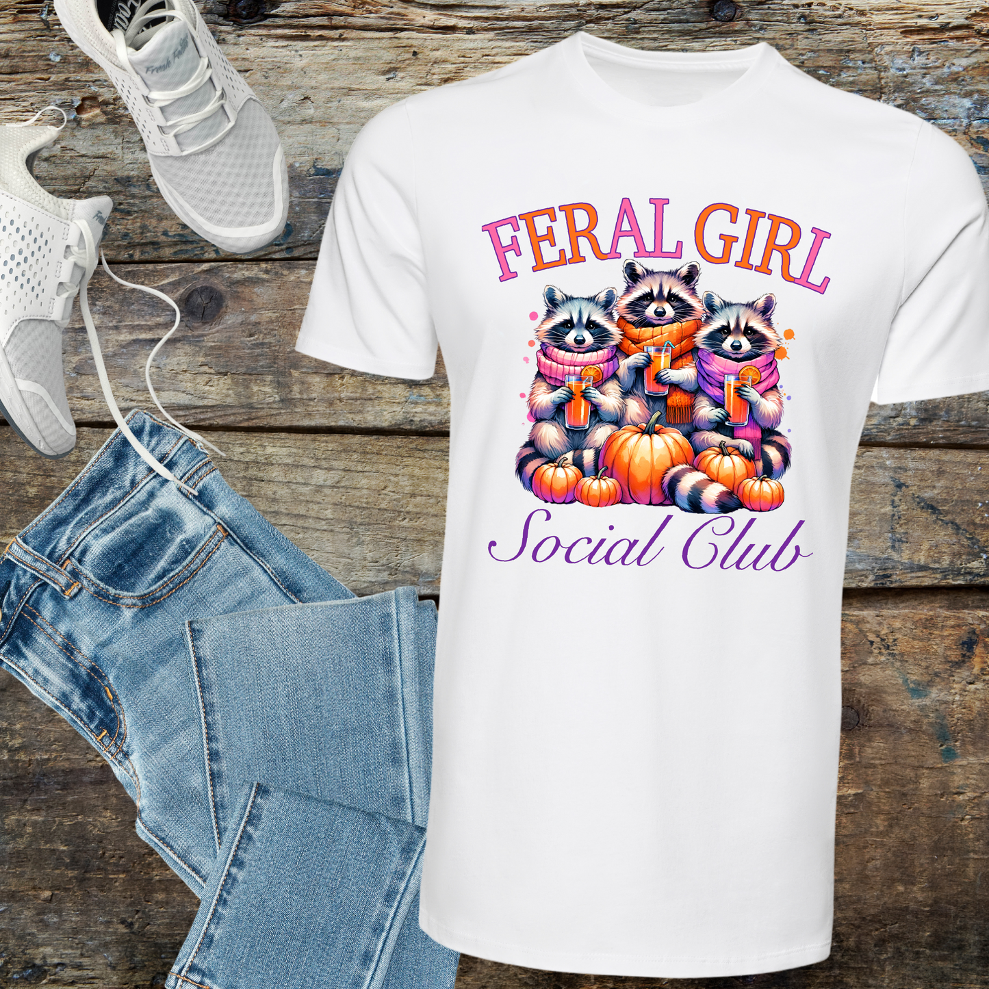 Feral Girl Fall T-shirt