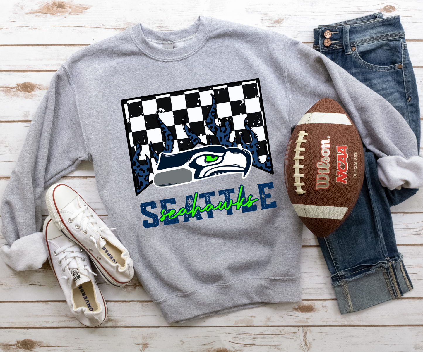 Seahawks Flame Sweatshirt