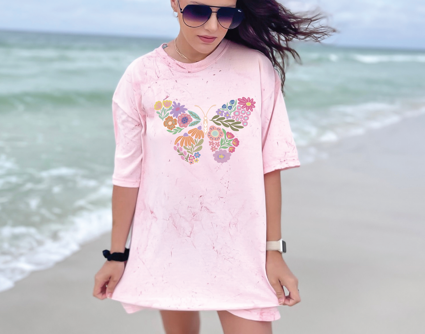 Floral Butterfly T-shirt