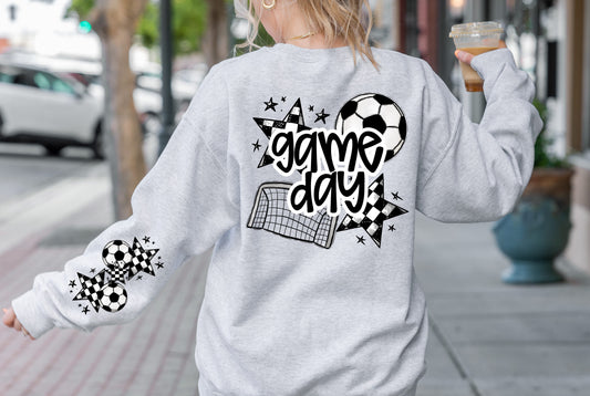 Soccer Game Day Sleeve Sweatshirt