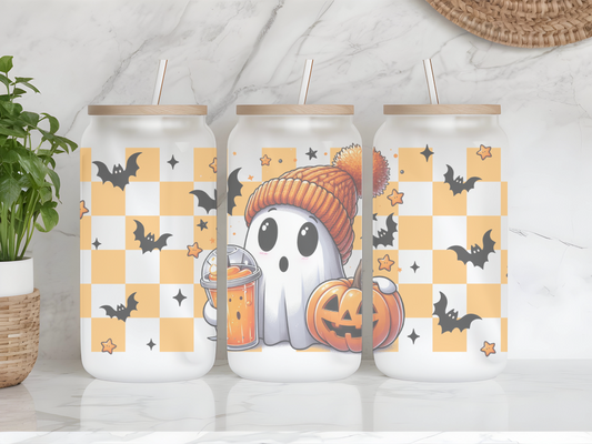 Ghost Pumpkin Check Cup