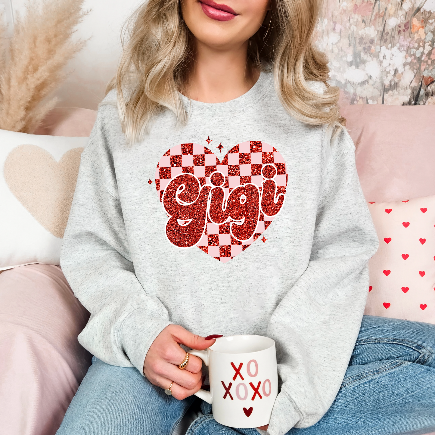 Girls Rule Valentines Sweatshirt