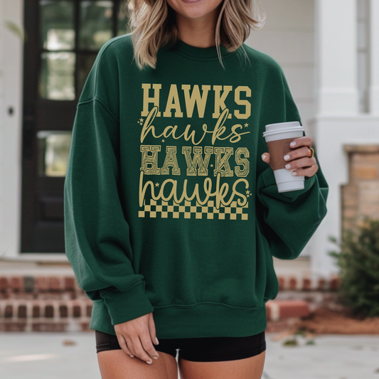Hawks Script Stack Sweatshirt