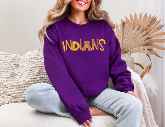 Indians Doodle Sweatshirt