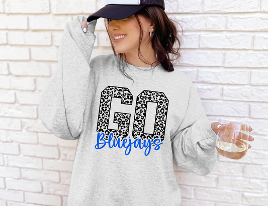 Go Bluejays Leopard Sweatshirt