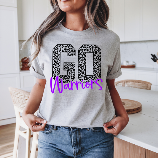 Go Warriors Leopard T-shirt