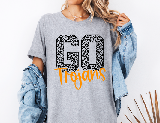 Go Trojans Leopard T-shirt