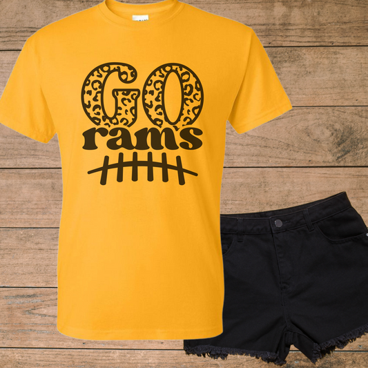 Go Rams Gold T-shirt