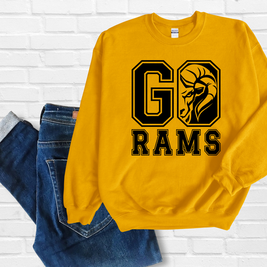 Go Rams Peeking Sweatshirt