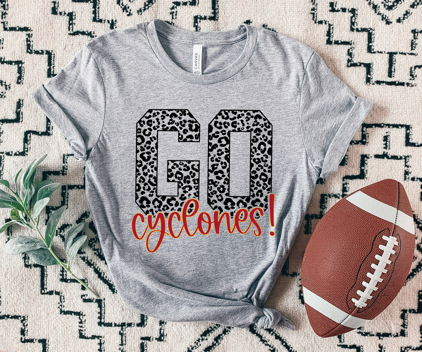 Go Cyclones Leopard T-shirt
