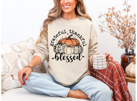 Grateful, Thankful, Blessed Sweatshirt