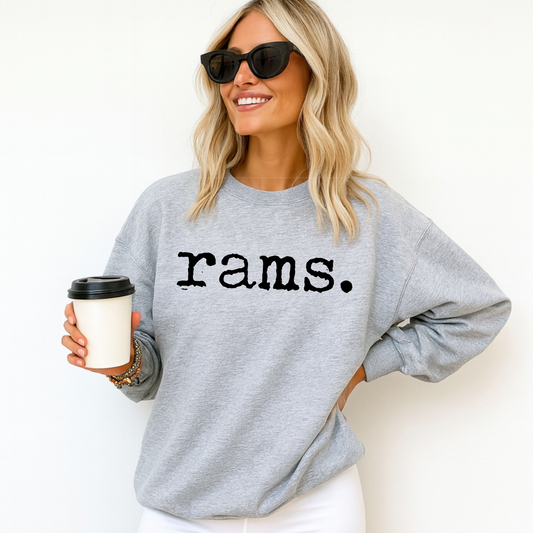 Rams Typography Sweatshirt