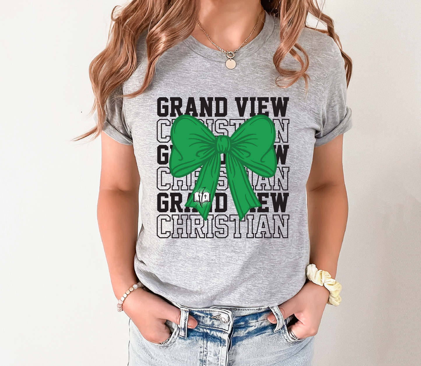Grand View Christian Coquette Bow T-shirt