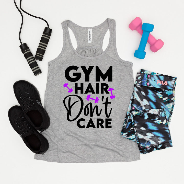 Gym Hair, Don't Care Tank