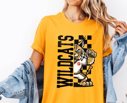 Wildcats Half Checkered T-shirt