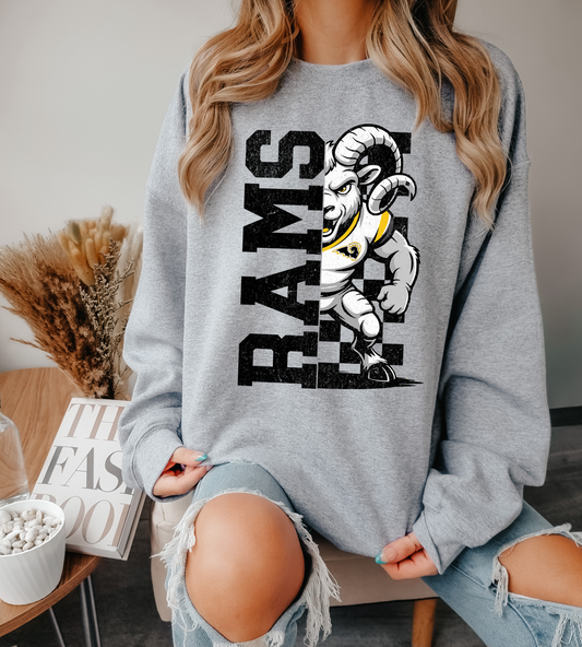 Half Checkered Rams Sweatshirt