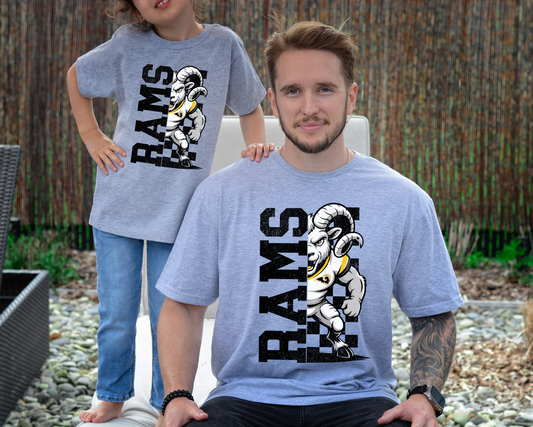 Half Checkered Rams T-shirt