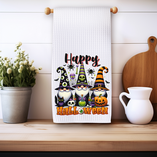 Happy Halloween Gnomes - Kitchen Towel