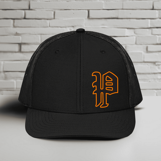 Pleasantville Trojans Old English Trucker Hat