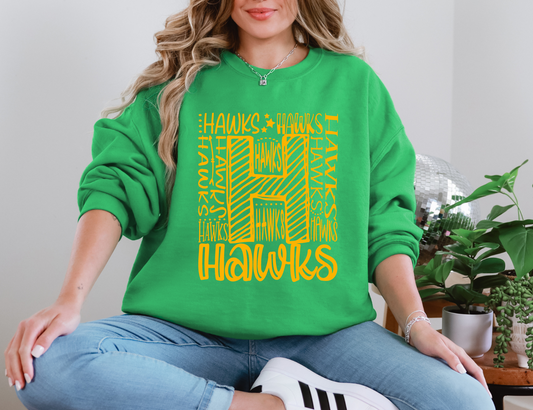Doodlin' Hawks Sweatshirt