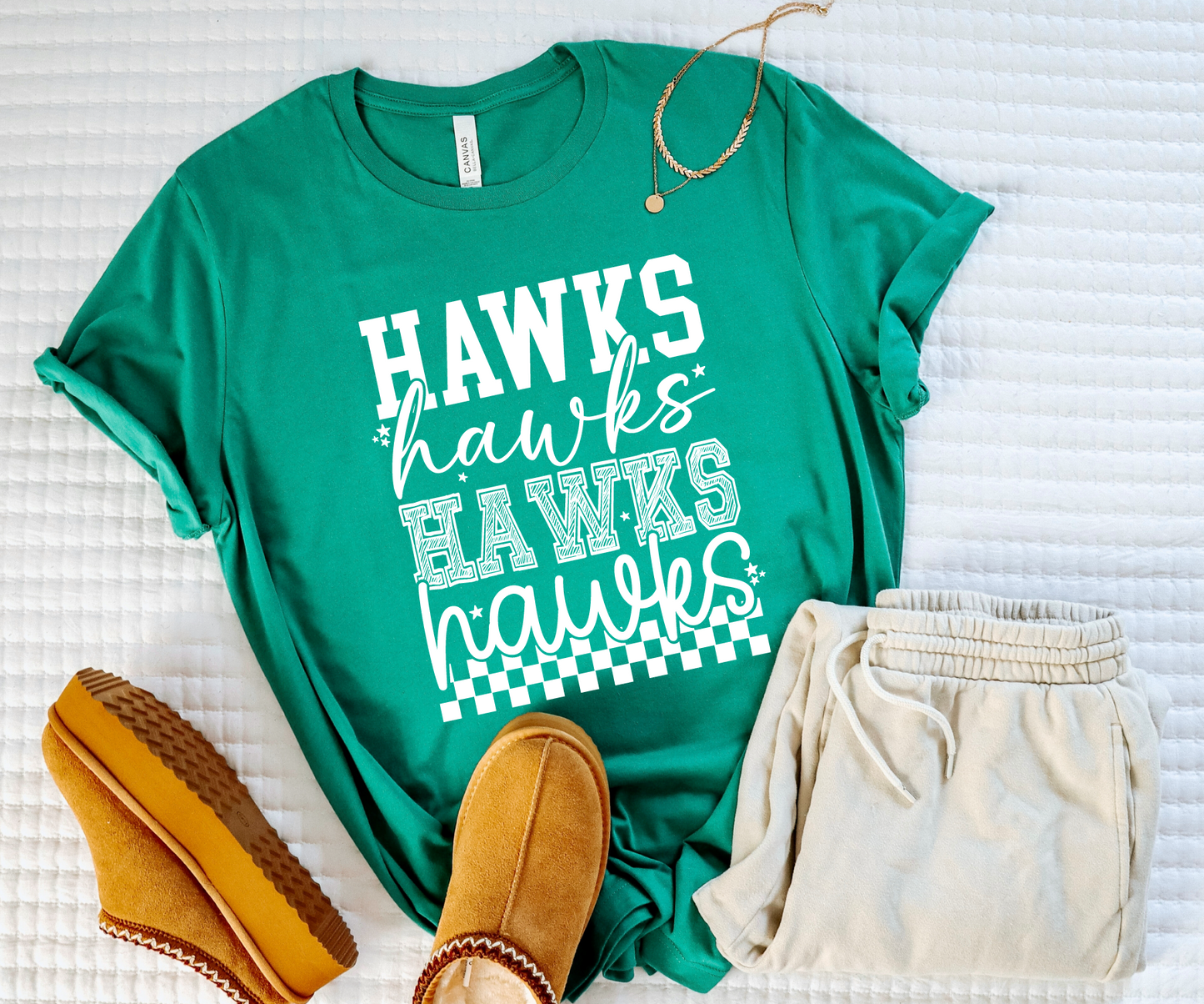 Hawks Script Stack T-shirt