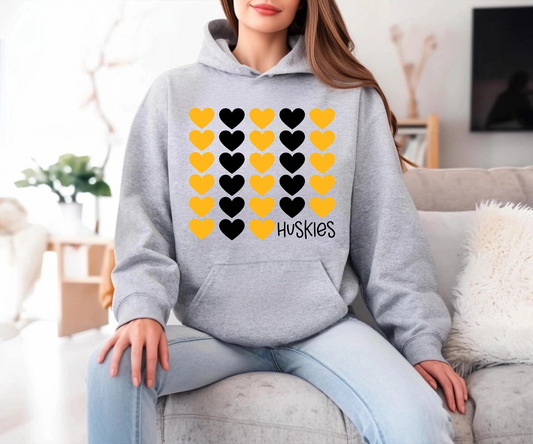 Winterset Huskies Heart Knit Sweatshirt