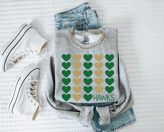 WG Hawks Heart Knit Sweatshirt
