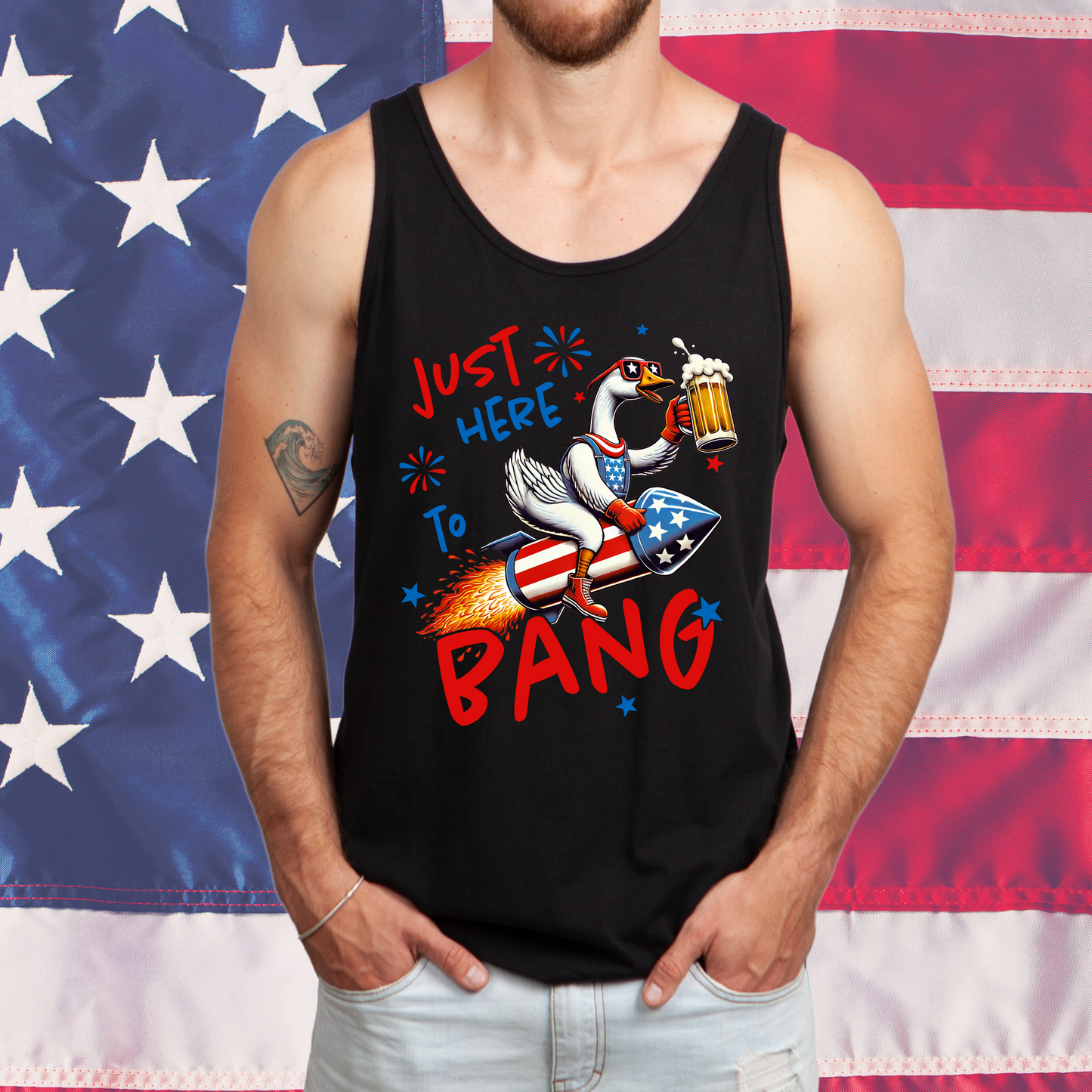 Just Here to Bang Tank