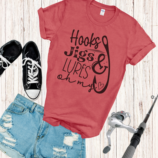 Hooks, Jigs & Lures T-shirt