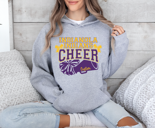 Indianola Indians Personalized Cheer Sweatshirt