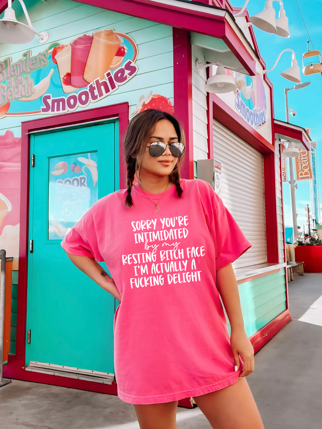 Intimidated by my Resting Bitch Face T-shirt