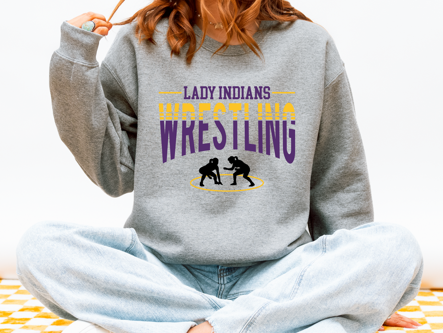Lady Indians Wrestling Sweatshirt