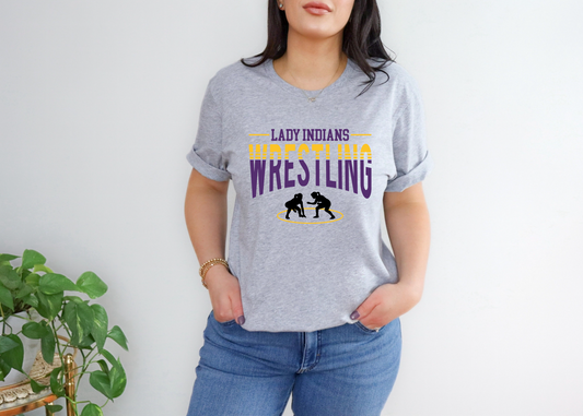 Lady Indians Wrestling T-Shirt