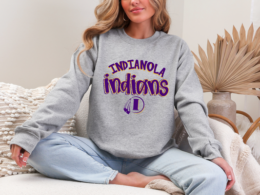 Indianola Indians Dalmatian Sweatshirt