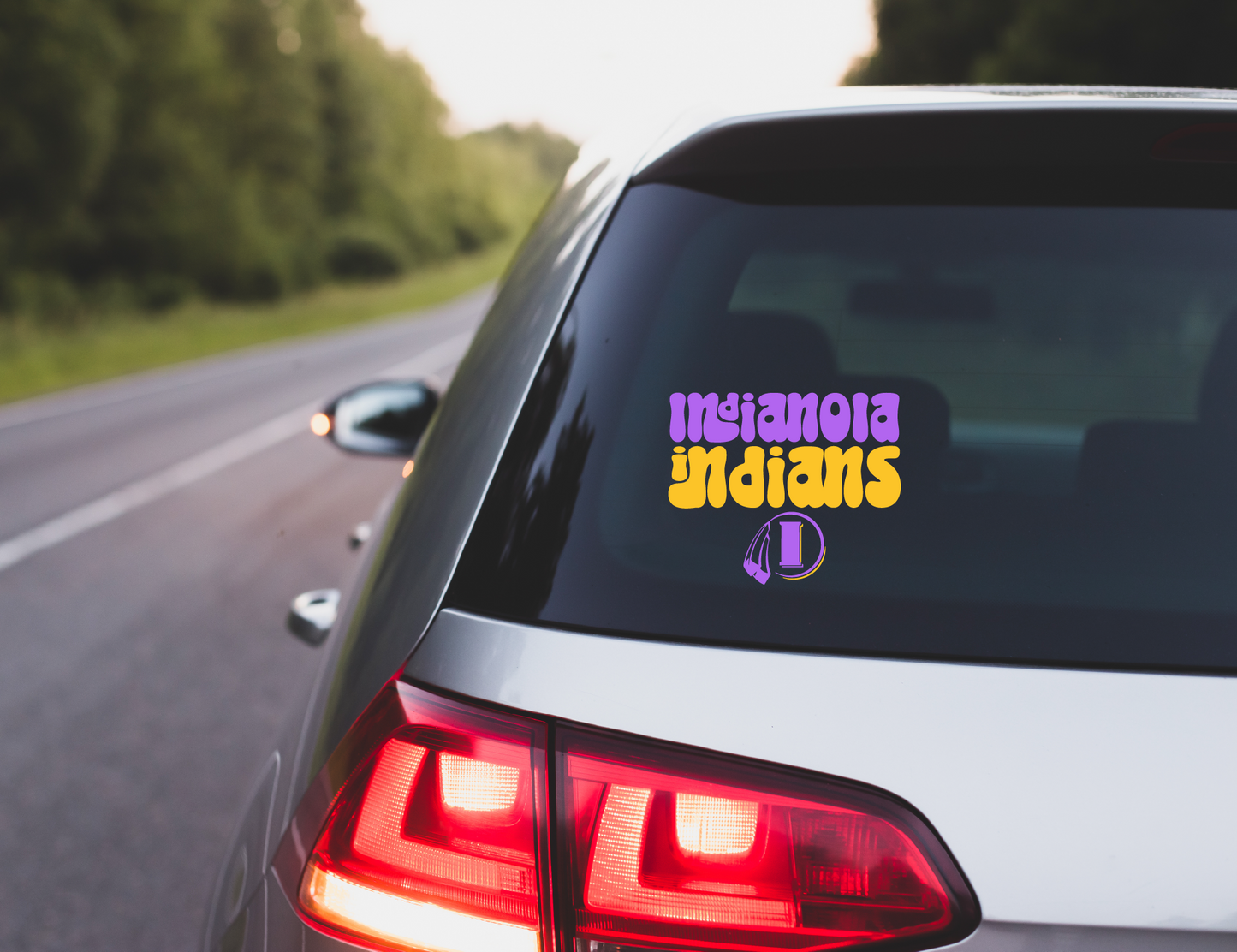 Groovy Indianola Indians Decal