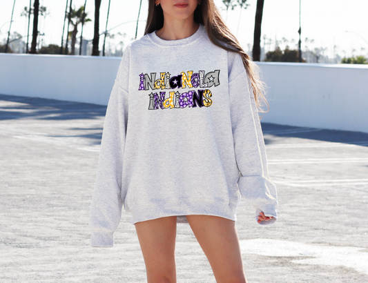 Indianola Indians Doodle Sweatshirt