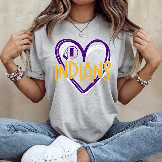Indianola Indians Love T-shirt