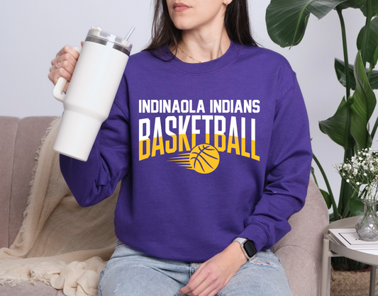Indians Basketball Swoosh Sweatshirt