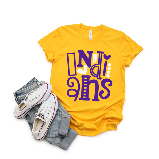 Indians Doodle Stack T-shirt