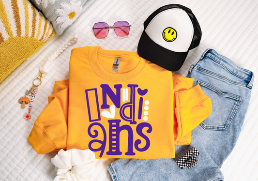 Indians Doodle Stack Sweatshirt