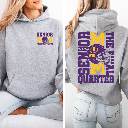 Indians Senior Mom Final Quarter Football Sweatshirt