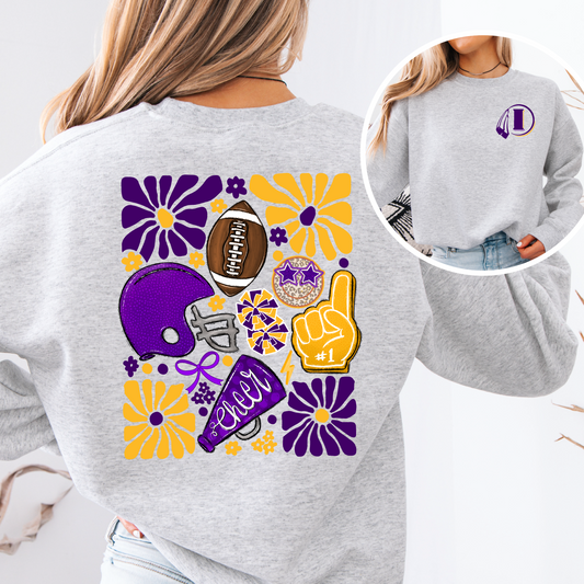Indianola Indians Boho Football Sweatshirt