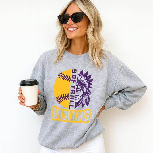 Indians Softball Sweatshirt