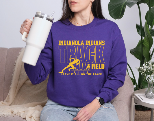Indians Leave it All on the Track Sweatshirt