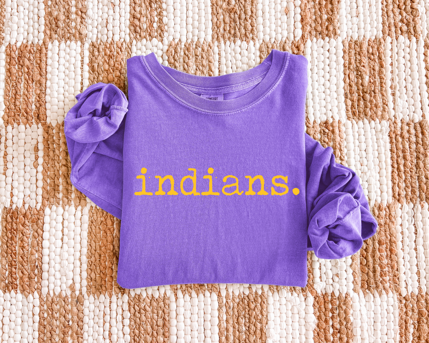Indians Typography T-Shirt