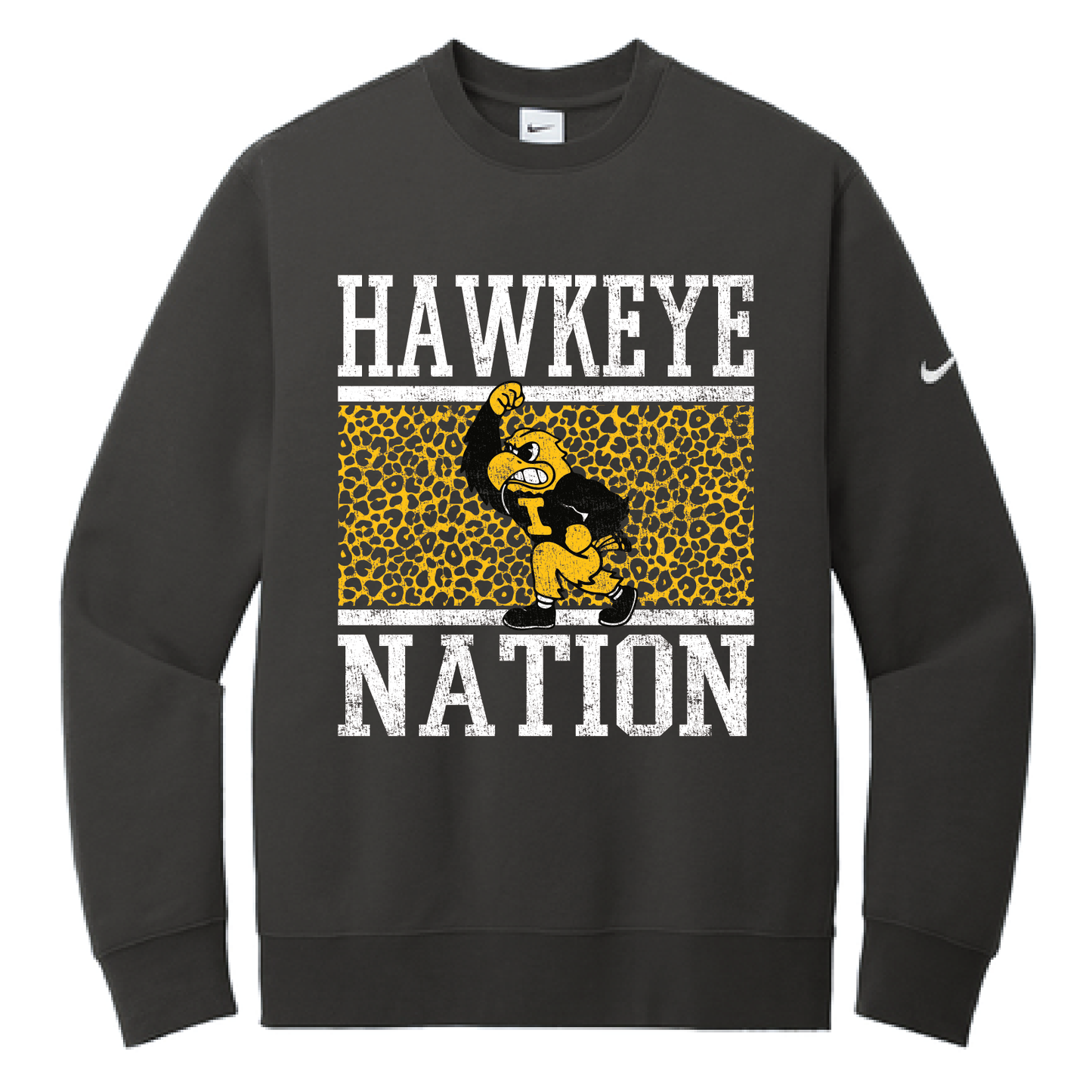 Hawkeyes Leopard  Nike Sweatshirt