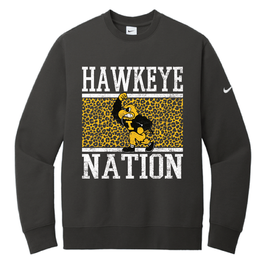 Hawkeyes Leopard  Nike Sweatshirt
