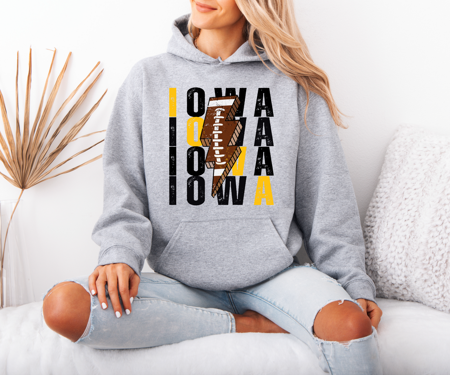 Iowa Football Bolt Sweatshirt